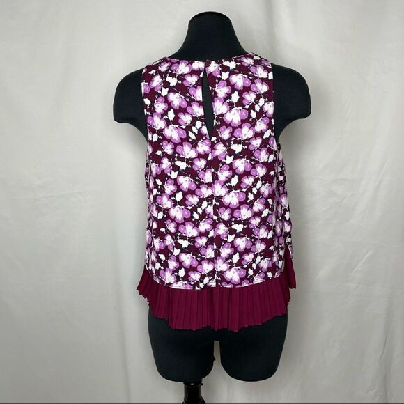 Banana Republic Factory Pleated Floral Camisole Blouse - Women’s XS Petite - Picture 3 of 7